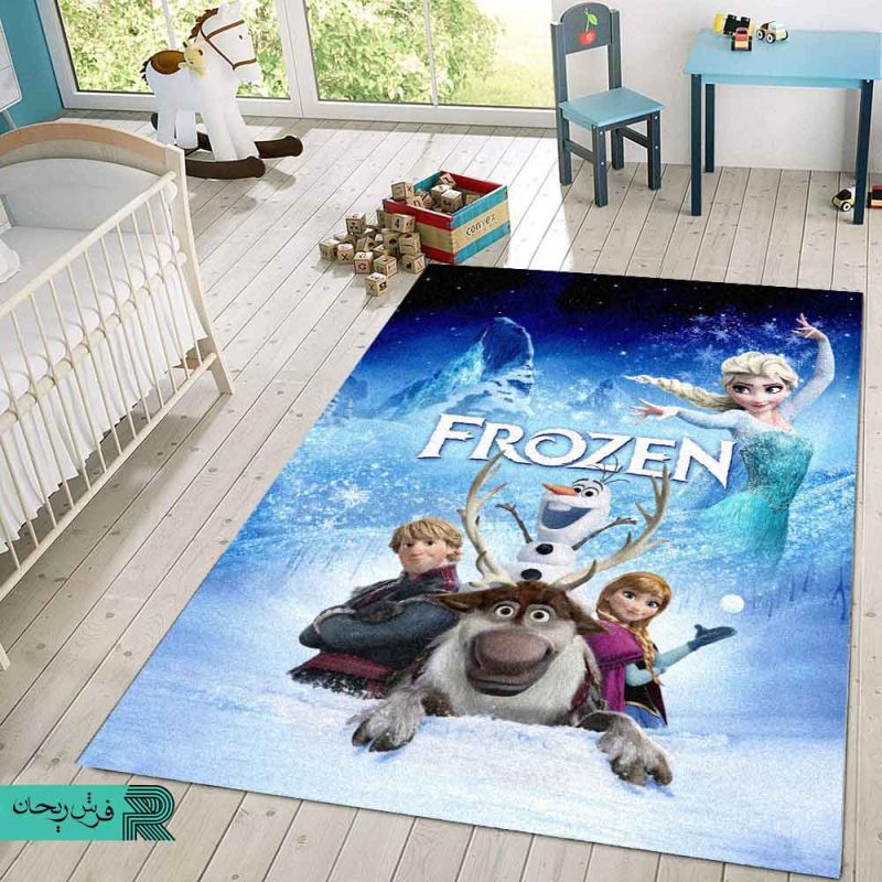 فرش اتاق کودک انیمیشن فروزن | خرید فرش اتاق کودک | فرش انیمیشن The Frozen | خرید فرش طرح کارتون فروزن | کیدی راگ | kidirug