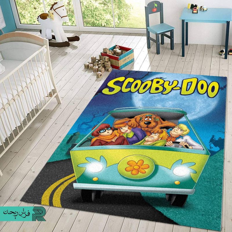 فرش اتاق کودک انیمیشن اسکوبی دو | خرید فرش اتاق کودک | فرش انیمیشن Scooby-Doo | خرید فرش طرح کارتون اسکوبی دو | کیدی راگ | kidirug