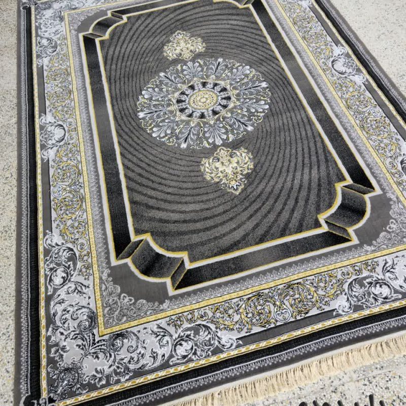 فرش ماشینی طرح دلبر دودی