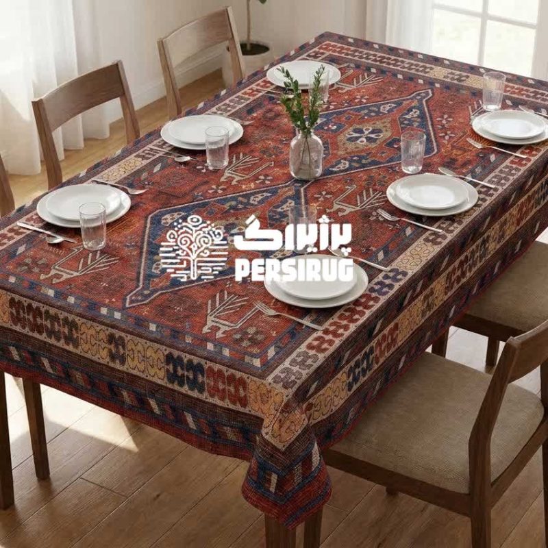 رومیزی ، سفره و روفرشی  طرح بهمنقش