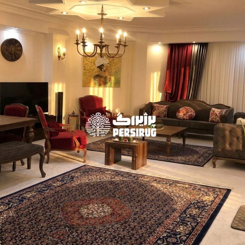 فرش ماشینی پشم طبیعی کد 0013