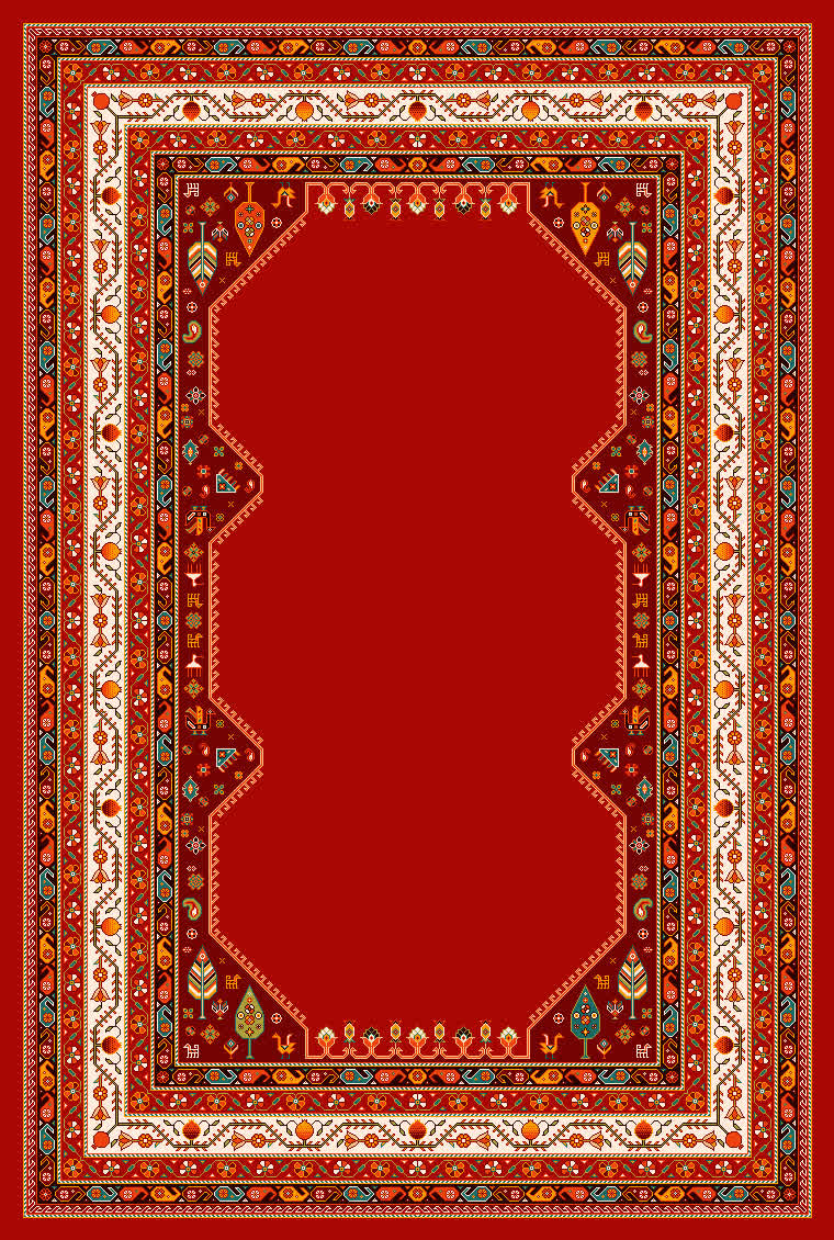فرش ماشینی طرح دریاچه سرخ ٫ یاد آور اتفاقات تلخ و شیرین مناسب افراد خاص.