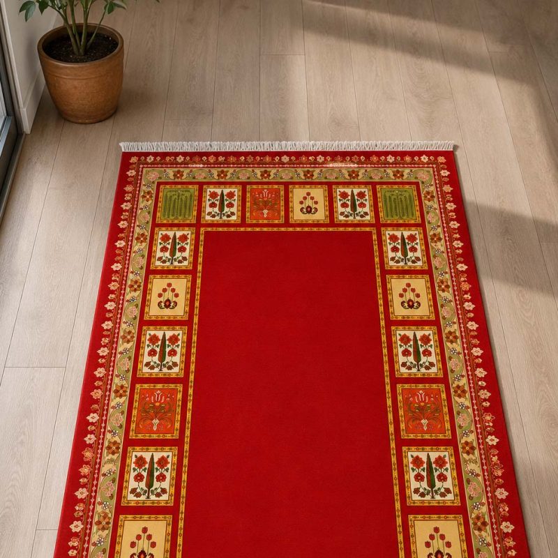 طرح نقش باغ ٫ طرحی زیبا و با اصالت با رنگ لاکی
