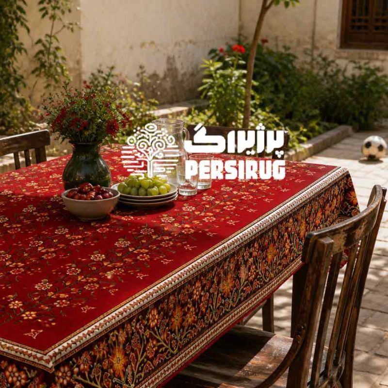 رومیزی پاییز بهاری؛ ترکیبی از تضاد رنگهای پاییزی و طراوت شکوفههای بهاری در چیدمان داخلی منزل.