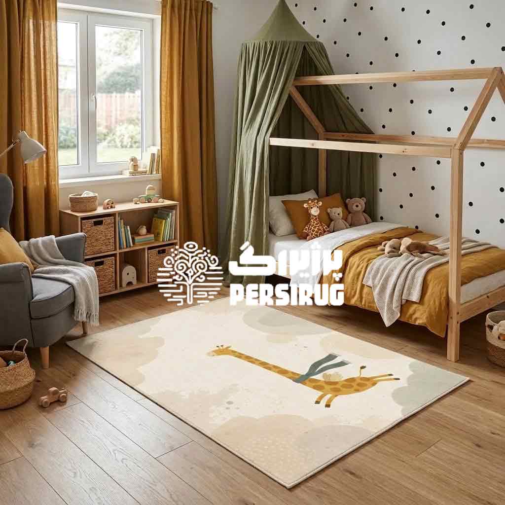 فرشینه اتاق کودک بالگردنی، بارنگهای گرم و ملایم، فضایی شاد برای بازی کودکان دلبندتان فراهم میکند. ضد حساسیت، باکیفیت و شستشوی آسان.