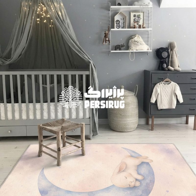 فرش اتاق کودک ماه گوش