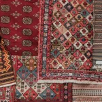 فرش رنگی سنتی برای بررسی تغییر مد رنگ فرش در یک قرن گذشته