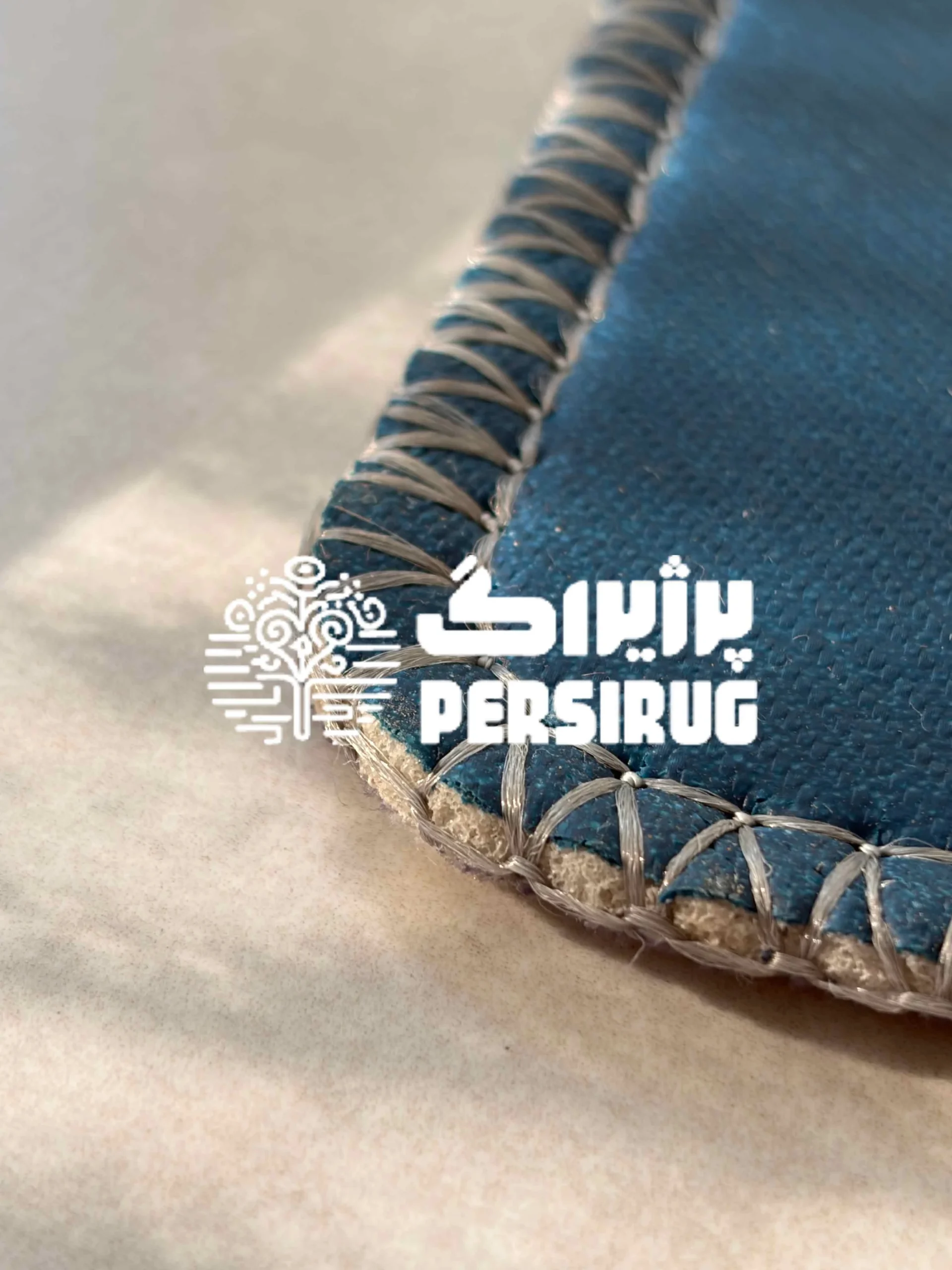 فرشینه زیره چرم آبی کویری - Image 4