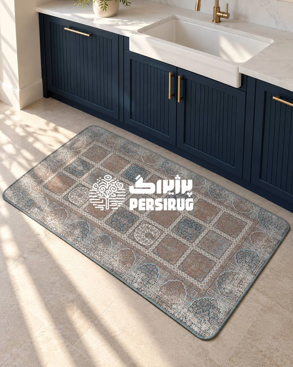 پادری زیره چرمی کاشی‌ نما