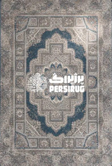 فرشینه سنتی طرح شمسه با ترنج مرکزی و حاشیههای نقوش اسلیمی