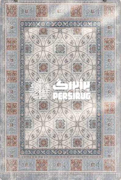 فرشینه مدار با پترن مهندسیشده از حلقههای متقاطع و قابهای خشتی که نظمی چشمنواز و اصیل به فضای داخلی میبخشد.